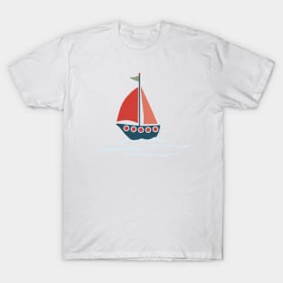 Sailboats in Stormy seas T-Shirt